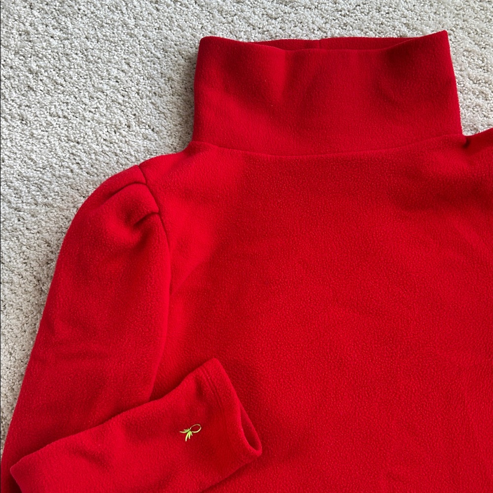 Dudley Stephens Palmer puff sleeve fleece turtleneck - Picture 2 of 4